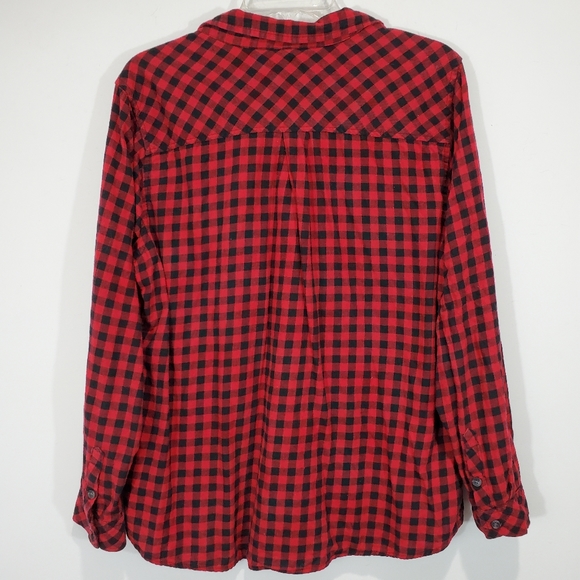 Croft & Barrow Button Up Top Size XL Long Sleeve - Picture 5 of 9